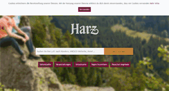Desktop Screenshot of harzinfo.de